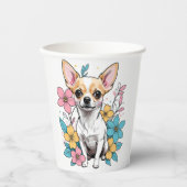 Spring Chihuahua Pappbecher (Vorderseite)