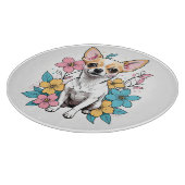 Spring Chihuahua Schneidebrett (Ecke)