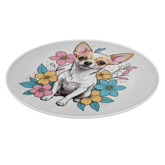 Spring Chihuahua Schneidebrett (Ecke)