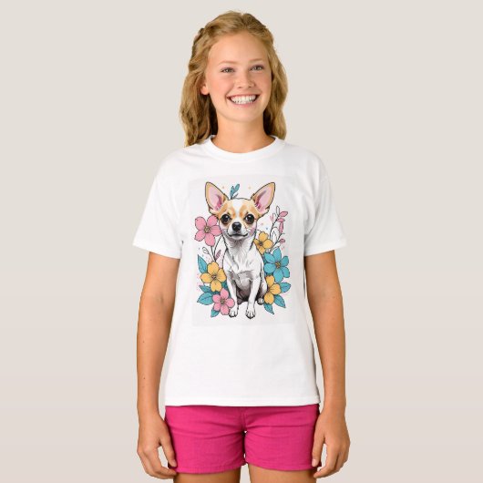 Spring Chihuahua T-Shirt (Vorne ganz)