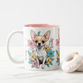 Spring Chihuahua Zweifarbige Tasse