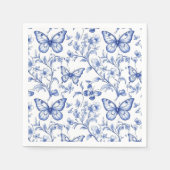 Spring Chinoiserie Toile De Jouy Pattern Serviette (Vorderseite)