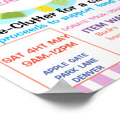 SPRING CLEANING? SPENDERVERKAUF POSTER (Ecke)