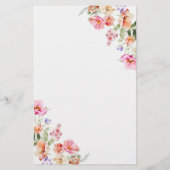 Spring Colorful Floral Bridal Shower Memory Game (Rückseite)