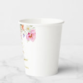 Spring Colorful Floral Bridal Shower Paper Cups Pappbecher (Links)