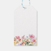 Spring Colorful Floral Bridal Shower Thank You Tag Geschenkanhänger (Rückseite)