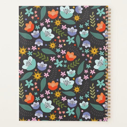 Spring Colorful Flowers 20XX Planner Planer (Rückseite)