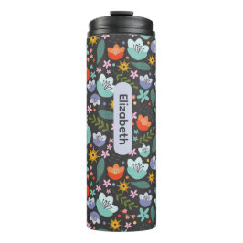 Spring Colorful Flowers Thermal Tumbler Thermosbecher