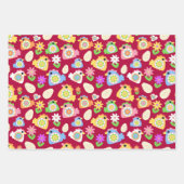 Spring Court Hens Geschenkpapier Set (Vorderseite 2)