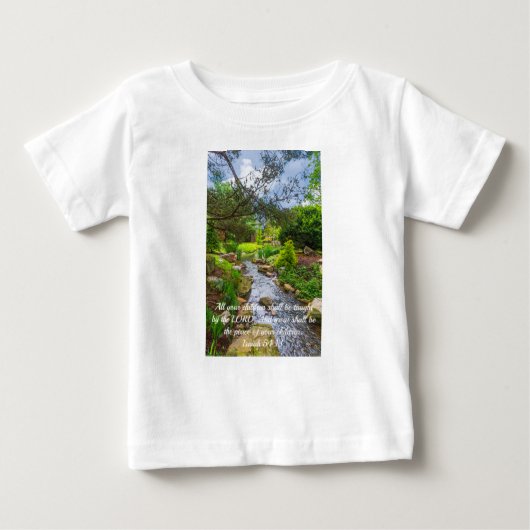Spring Creek Painterly Bible Verse Baby T-shirt (Vorderseite)