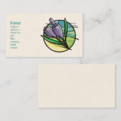 Spring Crocus Business Cards Visitenkarte (Vorne/Hinten)