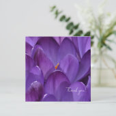 Spring Crocus Flower Photography Dankeskarte (Stehend Vorderseite)