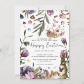 Spring Crocus | Osterpikant und Eierjagd Einladung (Vorderseite)