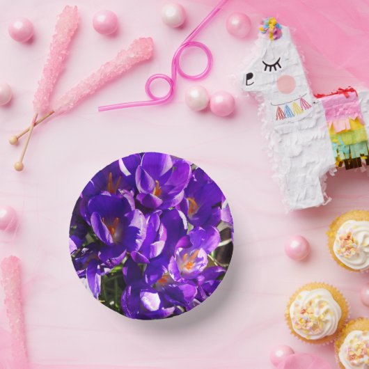 SPRING CROCUS PAPPTELLER (Party)