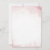 Spring Cute Floral Bunny Rabbit 1st Birthday Einladung (Rückseite)