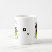 Spring Dackel Dog Dachshund (schwarz und braun) Ni Kaffeetasse (Mittel)