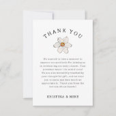 Spring Daffodil Blume Danke Baby Dusche (Vorderseite)