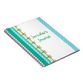 Spring Daffodil Border and Polka Dots Notebook Notizblock (Rechte Seite)