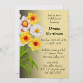 Spring Daffodil Bouquet Bridal Dusche Einladung (Vorne/Hinten)