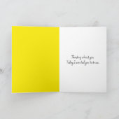 Spring Daffodil Bouquet zum Nachdenken Karte (Innenseite)