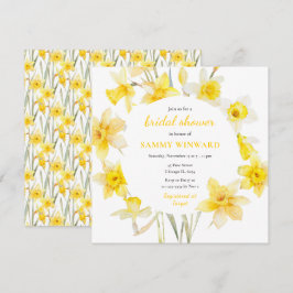 Spring Daffodil Brautparty Einladung