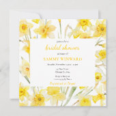 Spring Daffodil Brautparty Einladung (Vorderseite)
