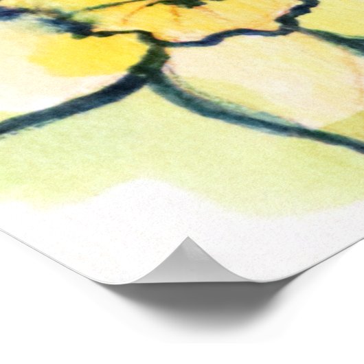 Spring Daffodil Fairy Poster (Ecke)