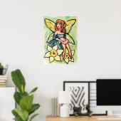 Spring Daffodil Fairy Poster (Heimbüro)
