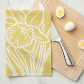 Spring Daffodil Geschirrtuch (Viertel Falte)