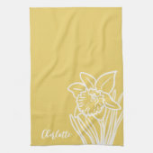 Spring Daffodil Geschirrtuch (Vertikal)