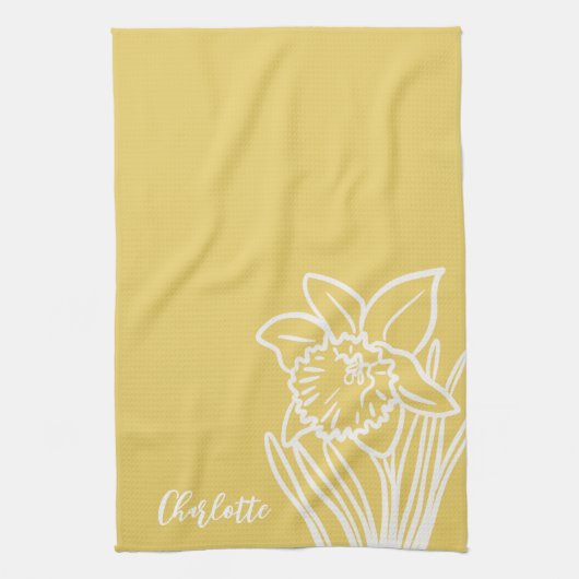 Spring Daffodil Geschirrtuch (Vertikal)