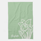 Spring Daffodil Geschirrtuch (Vertikal)