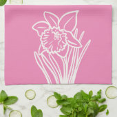 Spring Daffodil Geschirrtuch (Gefaltet)