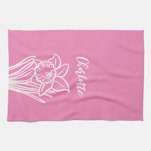 Spring Daffodil Geschirrtuch (Horizontal)