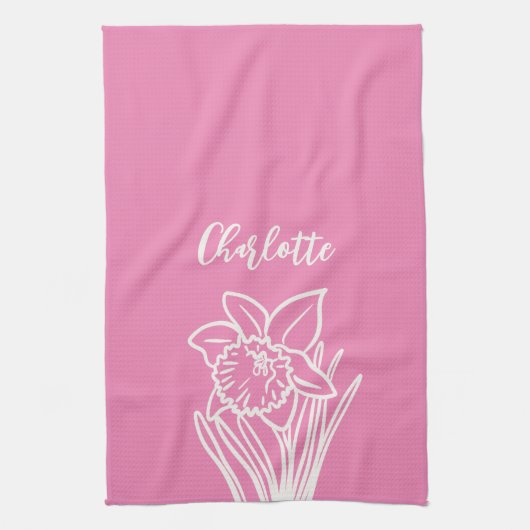 Spring Daffodil Geschirrtuch (Vertikal)