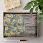 Spring Daffodil Meadow Watercolor Tissue Paper Seidenpapier (Geschenk)