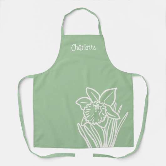 Spring Daffodil Schürze (Vorderseite)