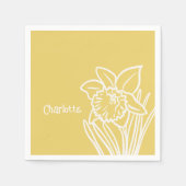 Spring Daffodil Serviette (Vorderseite)