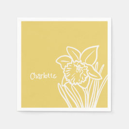 Spring Daffodil Serviette