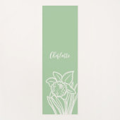Spring Daffodil Yogamatte (Vorderseite)
