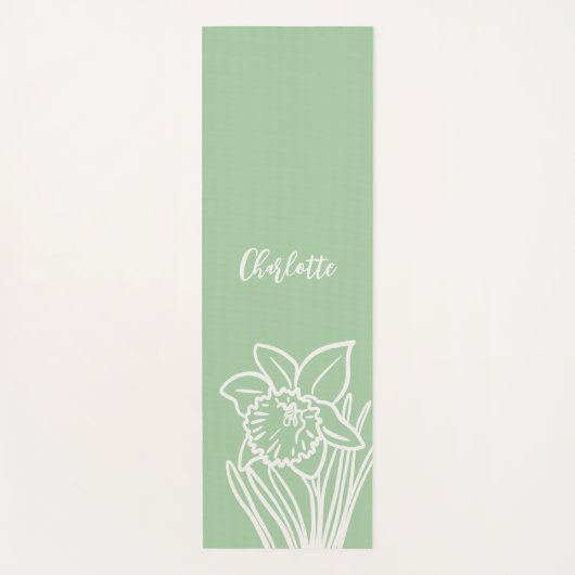 Spring Daffodil Yogamatte (Vorderseite)