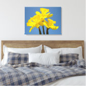Spring Daffodils Leinwand Fine Art Prints Blue Sky (Insitu (Schlafzimmer))