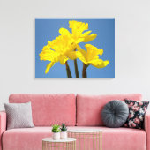 Spring Daffodils Leinwand Fine Art Prints Blue Sky (Insitu (Wohnzimmer))
