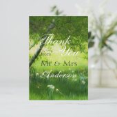 Spring Daffodils Wedding Danke (Stehend Vorderseite)