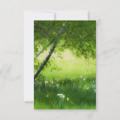 Spring Daffodils Wedding Danke (Rückseite)