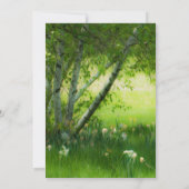 Spring Daffodils Wedding Einladung (Rückseite)