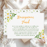 Spring Daisies Floral Wedding Honeymoon Fund Begleitkarte<br><div class="desc">Diese schöne und elegante Hochzeitsflitterwochen-Fondskarte mit Aquarellfarben und Blattwerk. Der Text kombiniert handgeschriebene Skript- und Serif-Schriftart für ein stilvolles und modernes Aussehen. Das ist perfekt für eine frühlingshafte Hochzeit.</div>