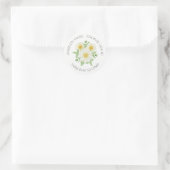 Spring Daisy Address Label Aufkleber (Tasche)