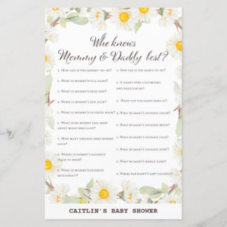 Spring Daisy Blume Baby Showspiel