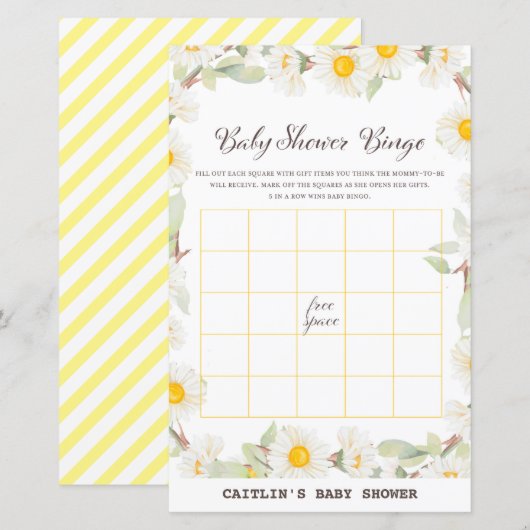 Spring Daisy Blume Baby Showspiel (Vorne/Hinten)